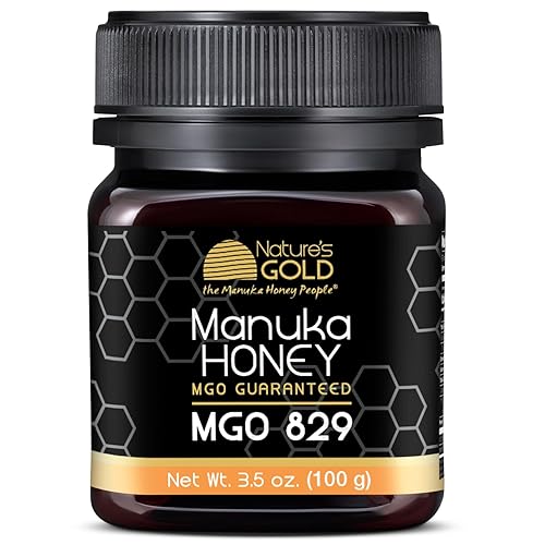 Nature’s Gold Raw Manuka Honey, MGO 829+ | Authentic MGO, Australian Honey, Non-GMO, 100% Pure Genuine Traceable from Hive to Home