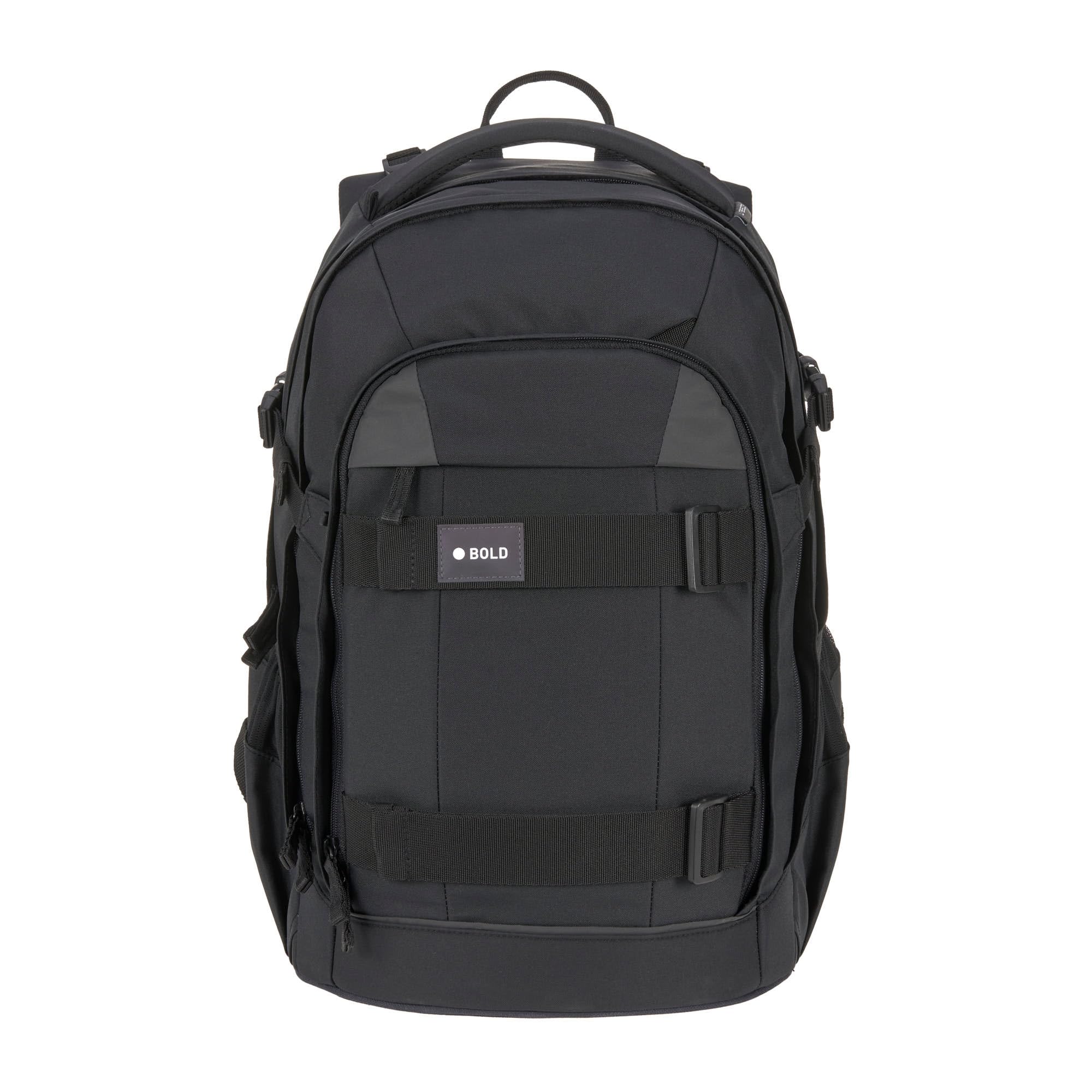 BOLD Lässig Schulrucksack Reflektoren und höhenverstellbares Rückenteil