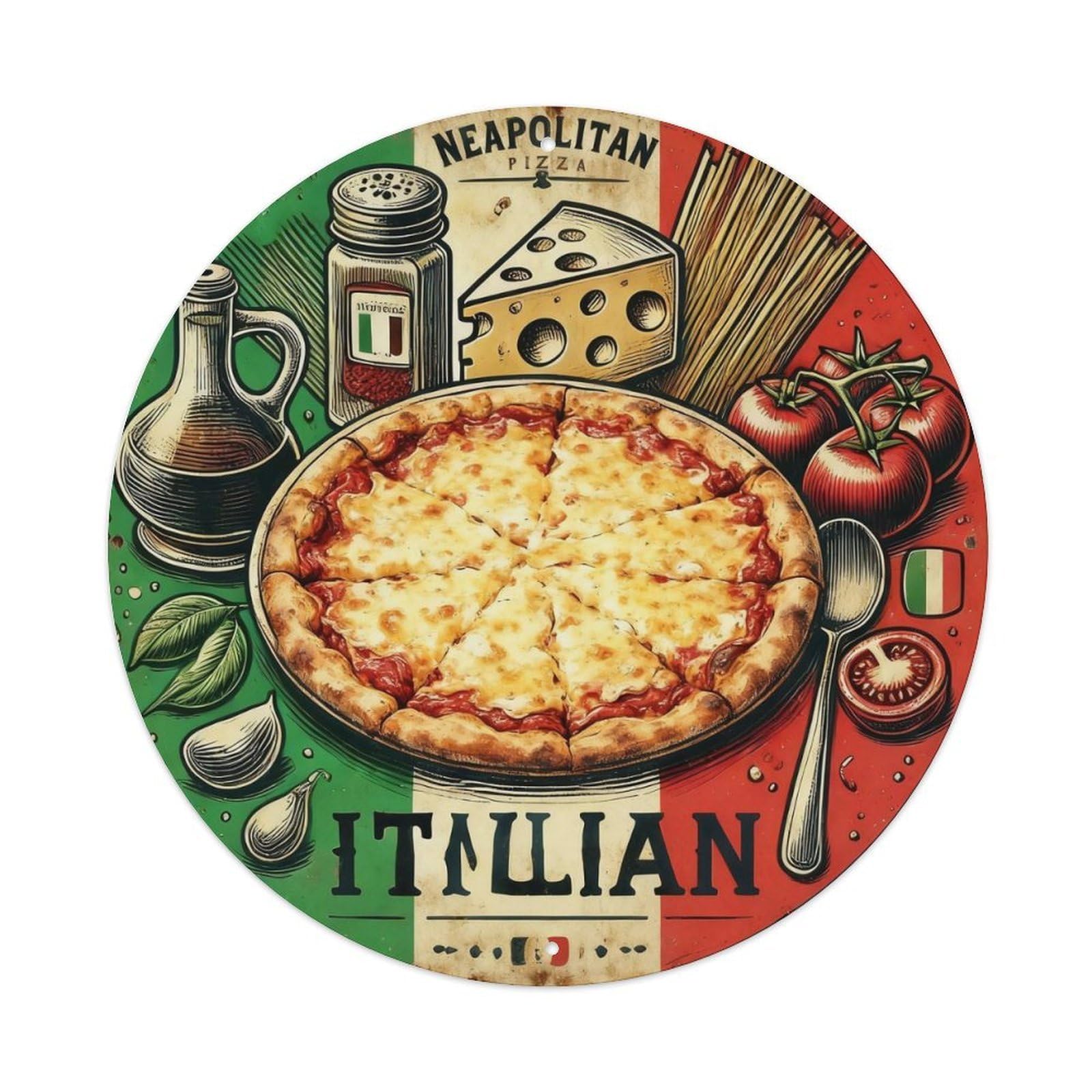 Neapolitan Pizza Vintage Tin Sign Metal Tin Sign Plaque