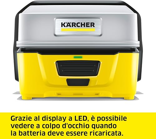 Kärcher Nettoyeur à Pression Mobile OC 3 + Kit Aventure, Débit : 2 L/h, Réservoir d'eau : 4 L, Tuyau : 2,8 m, Buse à Jet Plat, Flexible d’Aspiration d’Eau, Brosse Universelle, Boîte de Rangement - 5