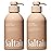 Saltair Body Wash, Santal Bloom 2-Pack. Moisturizing Body Cleanser with Monoi Oil and Cupuacu Butter. Luxury Shower Gel for Women. Vegan, Cruelty-Free Paraben Free. 2x 17oz Pump Bottles