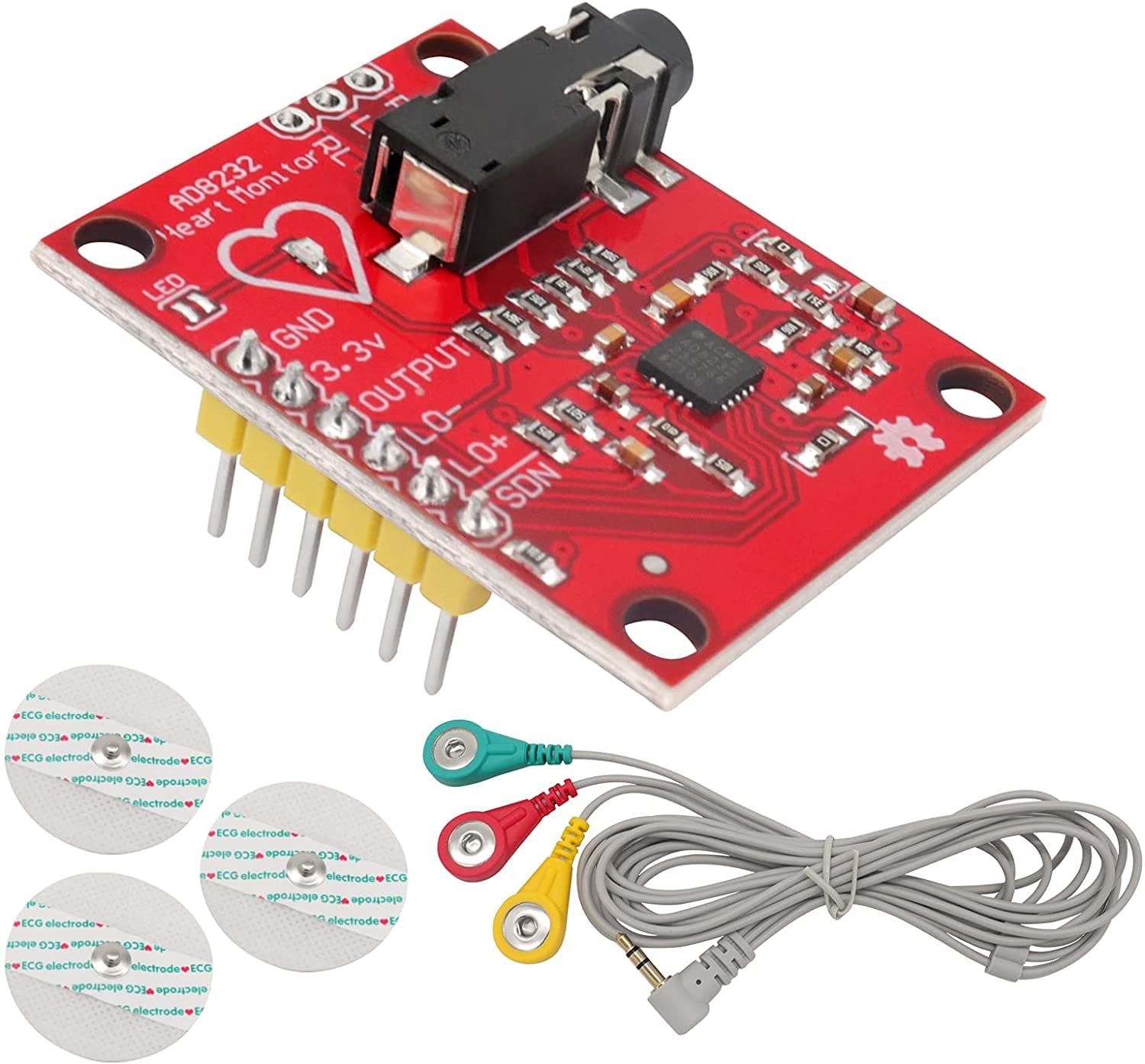 Ds Robotics® ECG Module AD8232 ECG Measurement Pulse Heart Rate Sensor Module Kit ECG Monitoring Sensor for Arduino (B0BC49RHF9) Amazon Price History, Amazon Price Tracker
