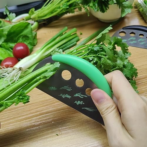 Miniatura 3 de Paquete de 2 pelacables de hierbas de acero inoxidable con 7 agujeros, adecuado para defoliador de hojas de verduras, tomillo, romero, lavanda,