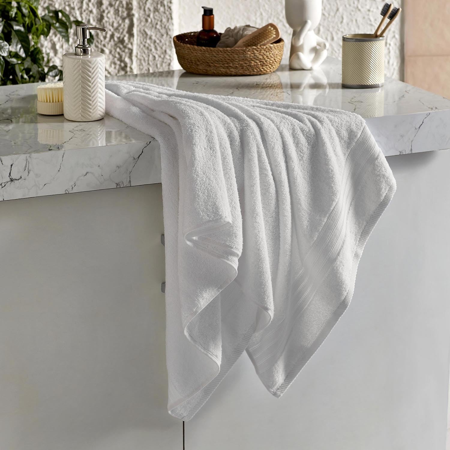 Layers 100% Cotton Bath Towels - Soft & Absorbent -26