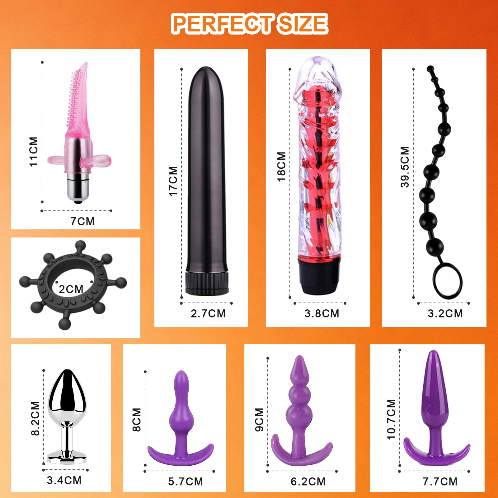 Ninonly SM Bondage Kit Juguetes Sexuales 26Piezas Juguetes Sexuales con Esposas Ajustables,Grilletes para Pies,Látigo,Máscara para los Ojos,Varita de Plumas,Vibrador para Parejas Hombres Mujeres negro