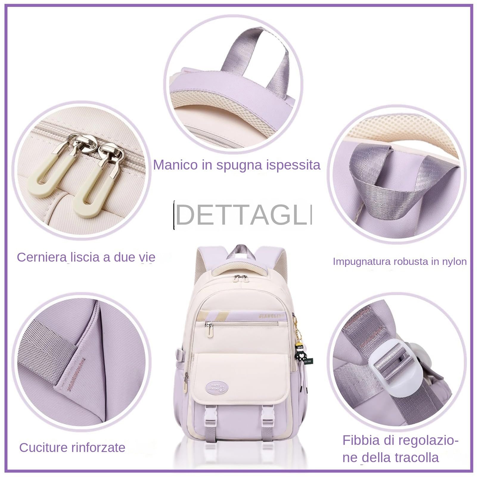 Set Escolar Bonito Morral Bolso Tote Y Estuche
