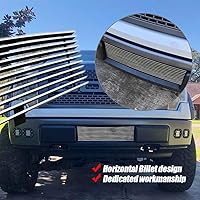 Vista 2 de Parrilla frontal cromada para parrilla de aluminio sólido F150 2009 2010 2011 2012 2013 2014 F150