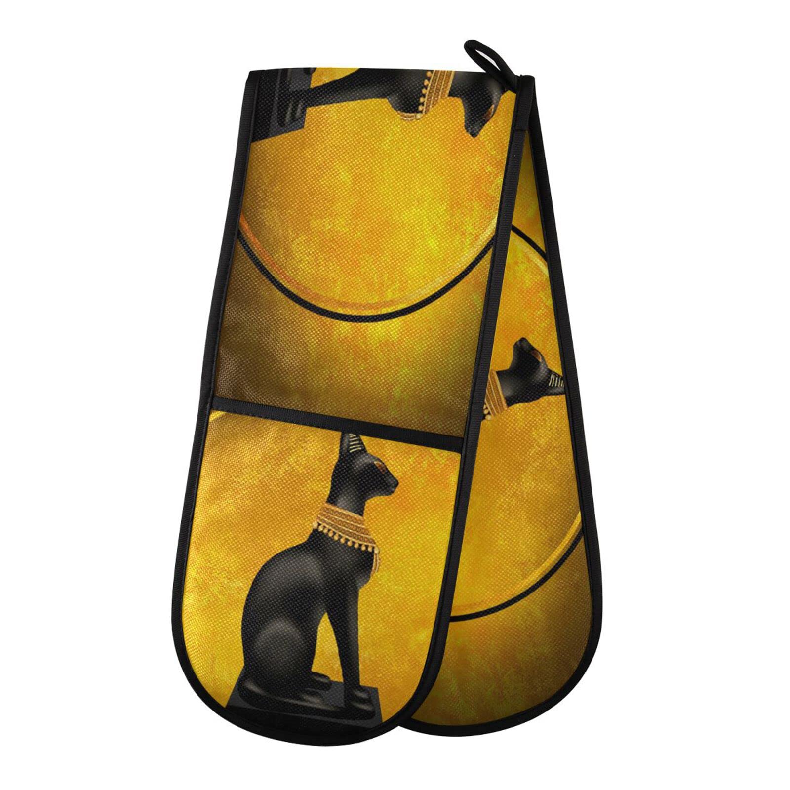 Double Oven Glove Egyptian Egypt Heat Resistant Double Ovens Mitt Modern Cooking Gloves Potholders