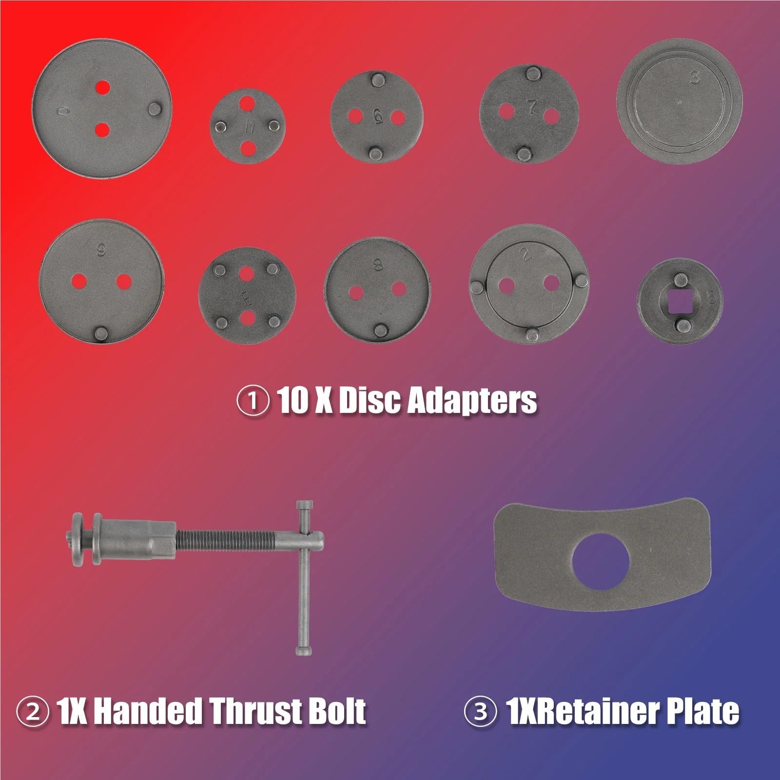 alicates de resorte de freno Kit De Herramientas De Rebobinado De Pistón De Pinza De Freno De 12 Piezas, Ajuste Del Cilindro Del Freno De Disco, Herramienta De Pistón De Pinza piston calibre freno