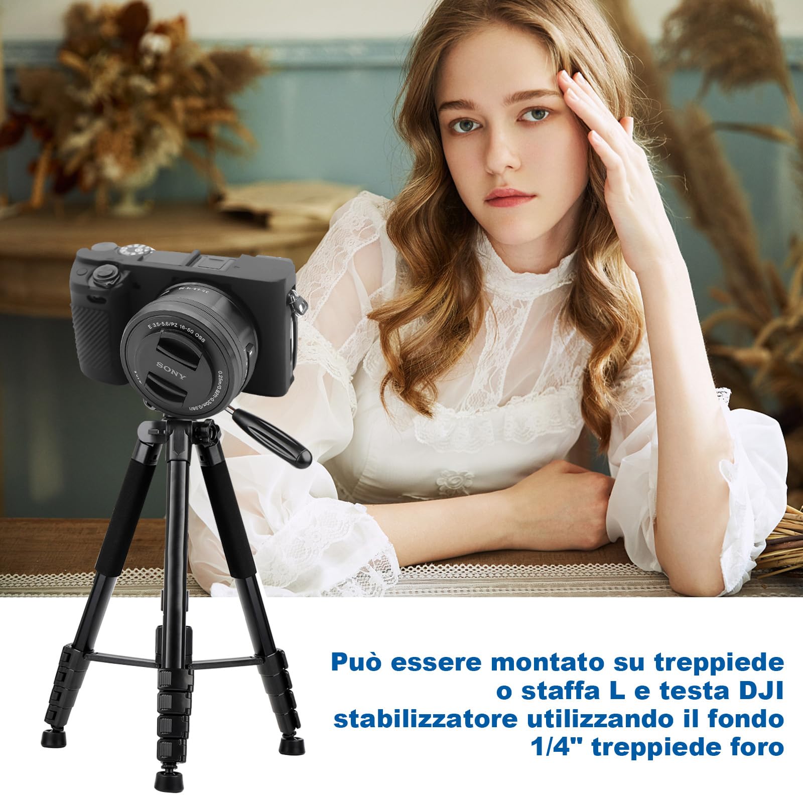 Easy Hood Custodia per Fotocamera Sony Alpha 6400,Antigraffio,Nero | Custodia in Silicone Morbido,Leggera,Protezione da Viaggio