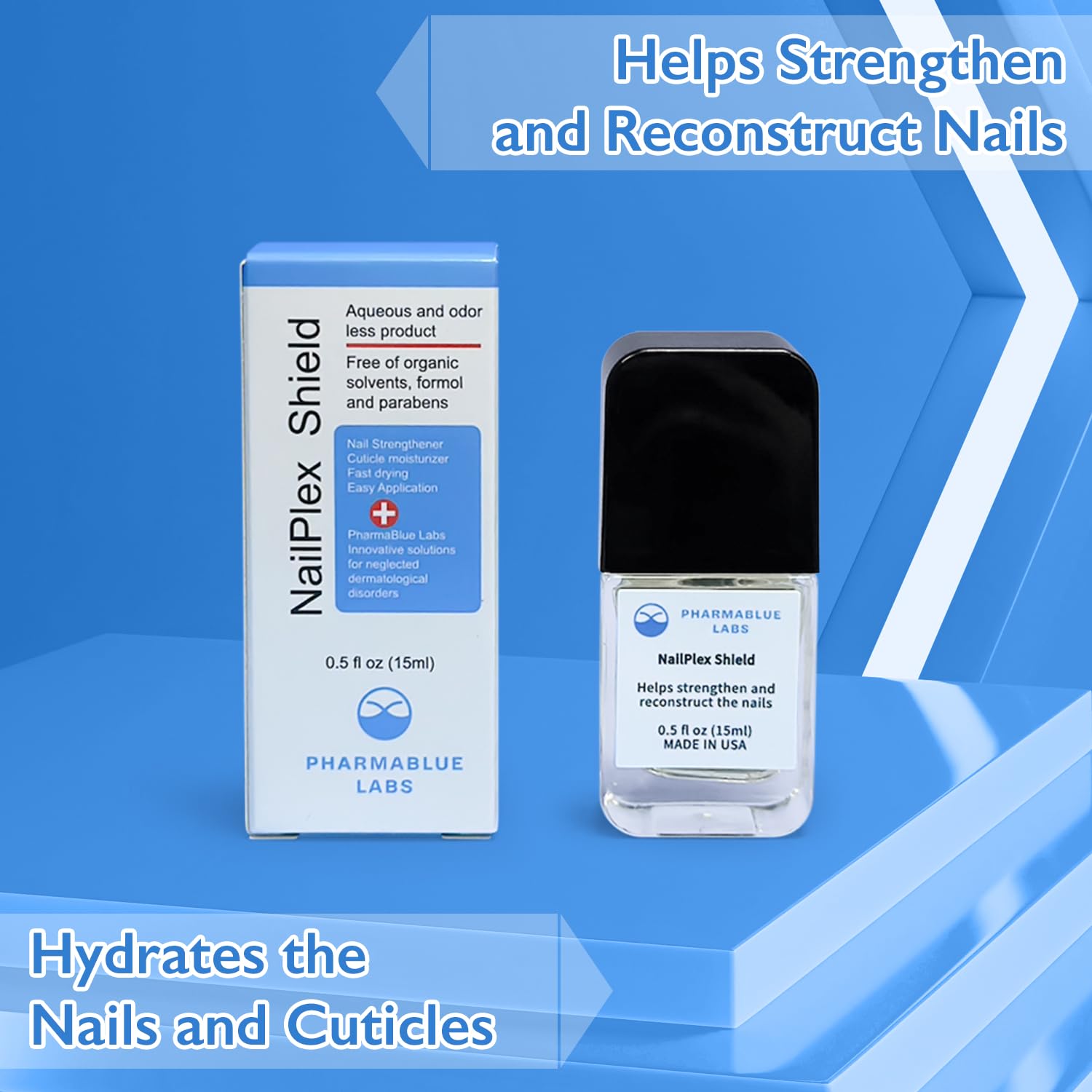 NailPlex Shield - Estirador de uñas para uñas dañadas, fórmula avanzada, tratamiento de suero para cutículas, 0.5 onzas líquidas 5