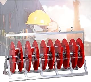Wire Spool Rack Folding Reel Distributor 3/4/5 Axis Cable Storage Racks Suitable for Workshops Warehouses and Retail(5Axis)