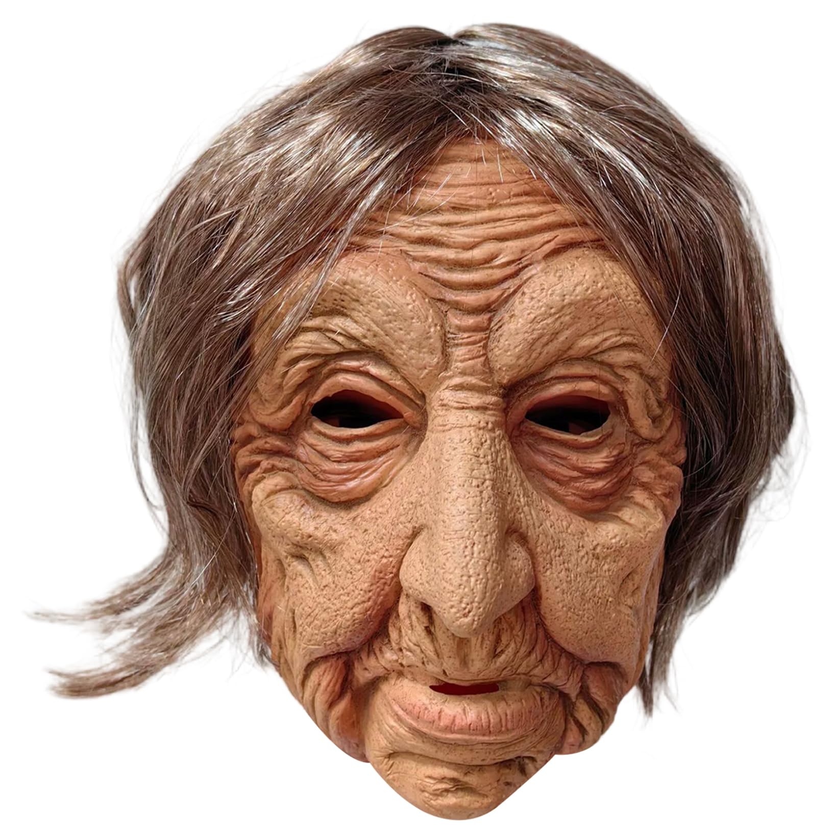 Latex Mask|Old Lady 1 Pack, Realistic Latex, for Halloween Events