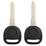 Keyless2Go Replacement for New Uncut Empty Key Shell B102 Shell ONLY (2 Pack)