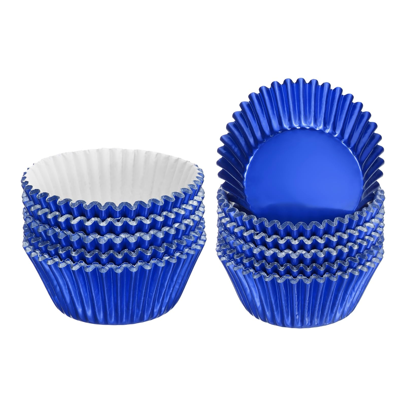 Caissettes à muffins bleu pour décoration de cupcakes de mariage