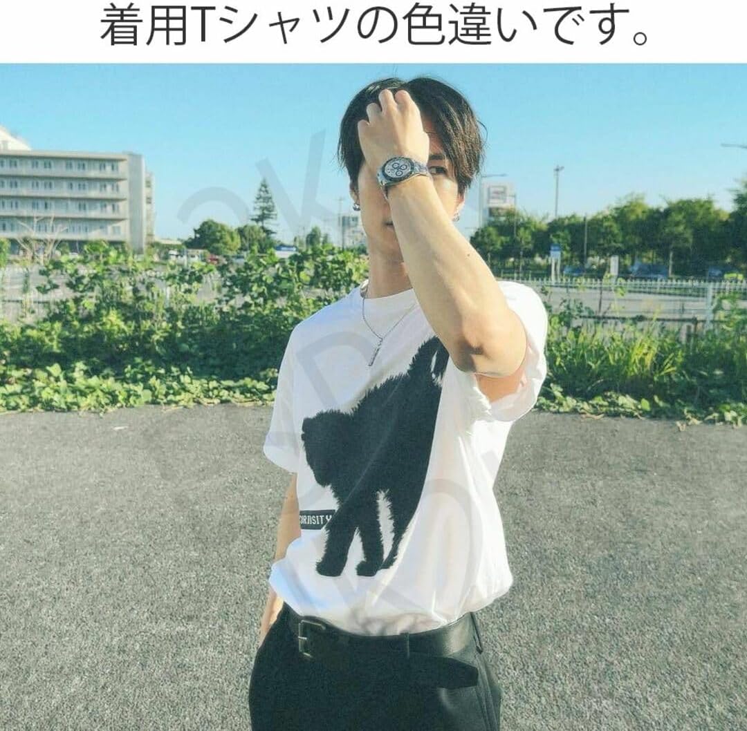 【新品】THE RAMPAGE 藤原樹 着用 Tシャツ 色違い同型 猫 ランペ THE RAMPAGE 藤原樹 着用 Tシャツ 色違い同型 猫 ランペ