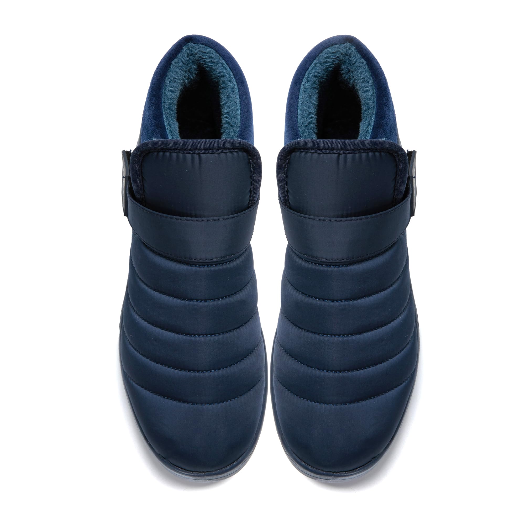 JOMIX Pantofole Donna Stivali Invernali Ciabatte Chiuse Calde da Casa Scarpe Mocassini da Inverno Babbucce Pelose Comode Chiusura a Strappo Regolabile