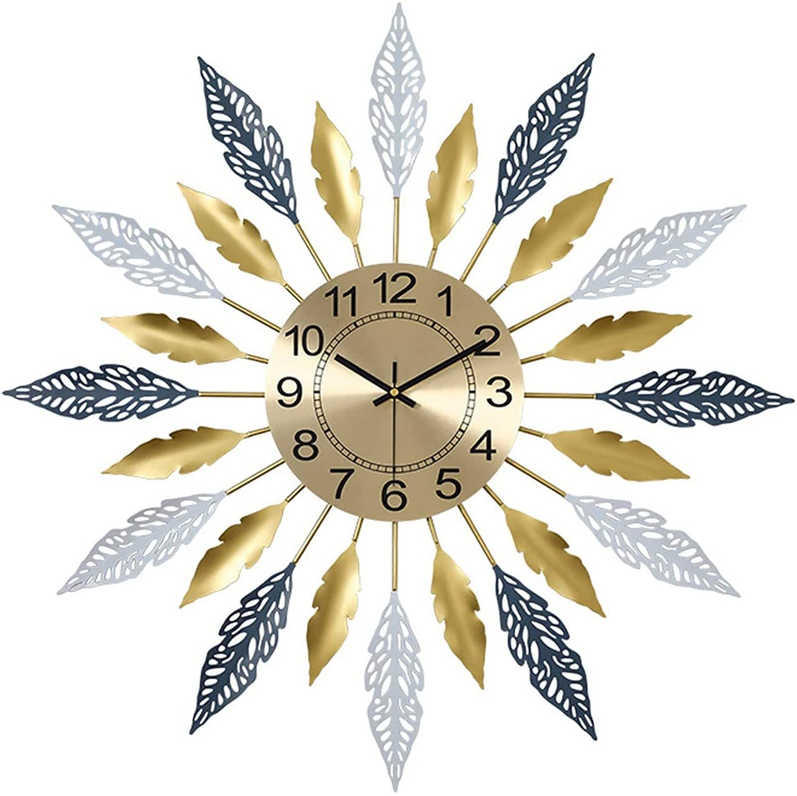 Horloge murale pour salon et cuisine design moderne 58 cm