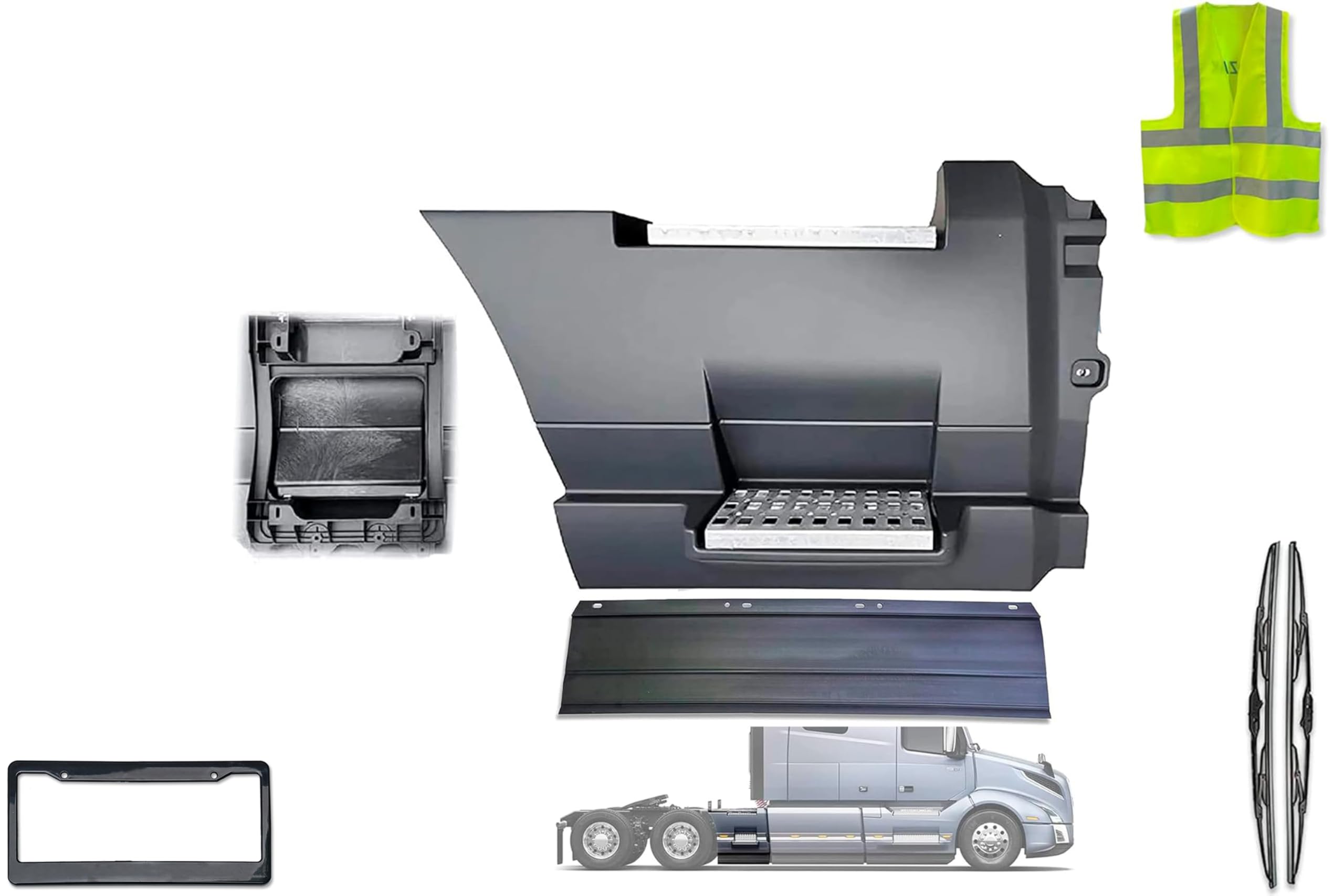 る Amazon.com: KOZAK Rear Step Side Fairing Panel with Rubber