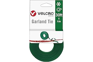 VELCRO Brand Holiday Garland Ties or Cable Straps | Hang Garlands, Lights...