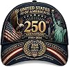 Gorra Patriótica Personalizada del 250 Aniversario con Nombre, Águila, Libertad y Celebración 1