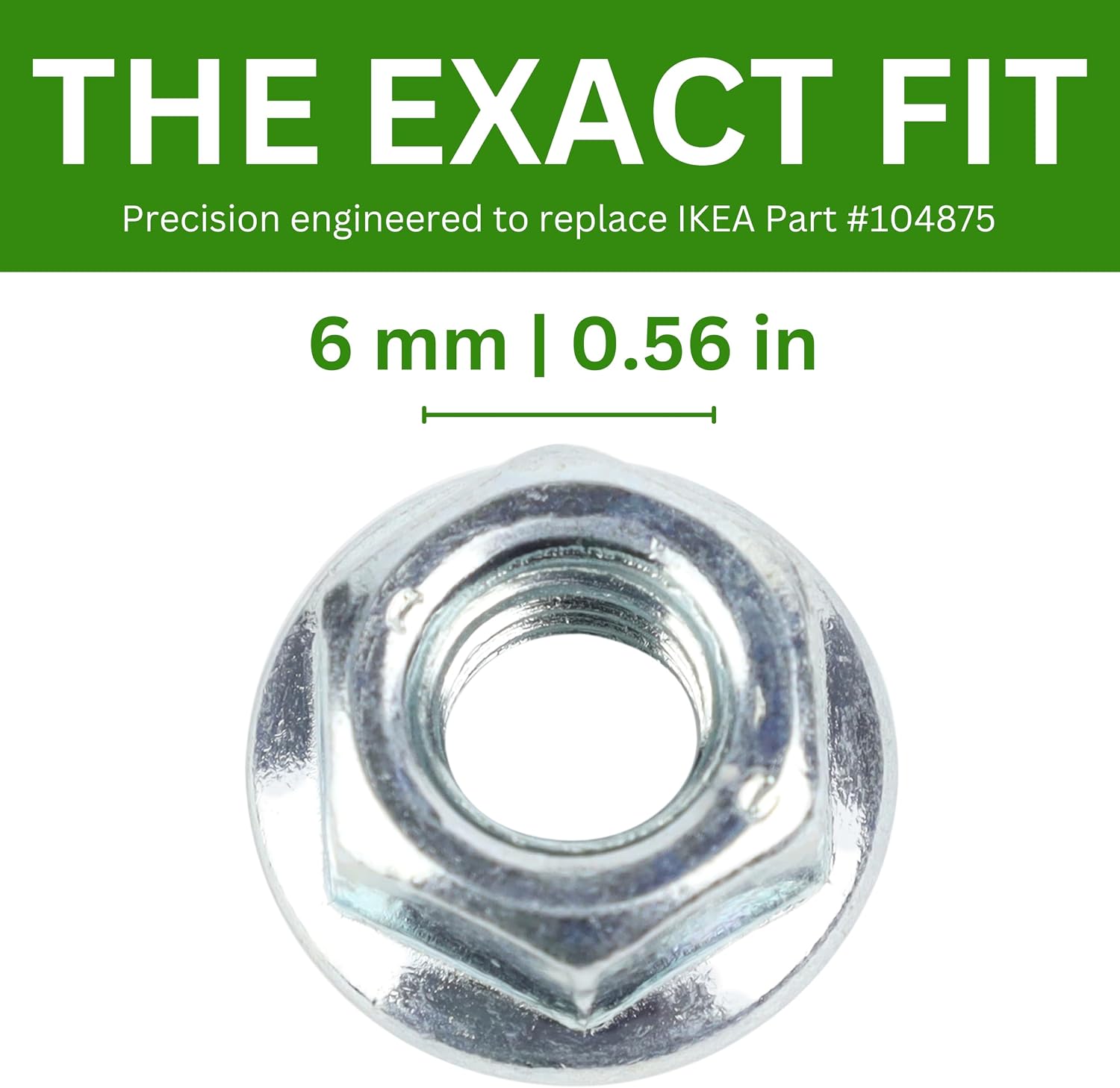 Spare Hardware Parts HEMNES Bed Frame Nut (Replacement for IKEA Part #104875) (Pack of 4)