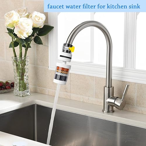 Miniatura 3 de Filtro de agua para grifo, paquete de 2 filtros de agua para fregadero, purificador de filtro de agua para grifo, filtración de grifo de cocina,