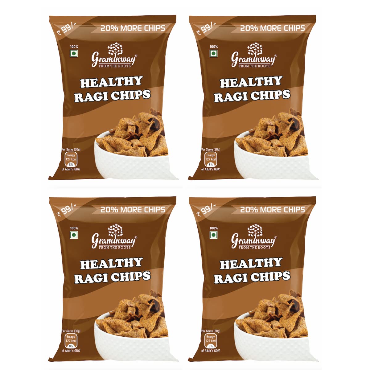 Graminway Healthy Ragi Chips -100gm ( Pack of 4 ) (B07YQWKXJG) Amazon Price History, Amazon Price Tracker