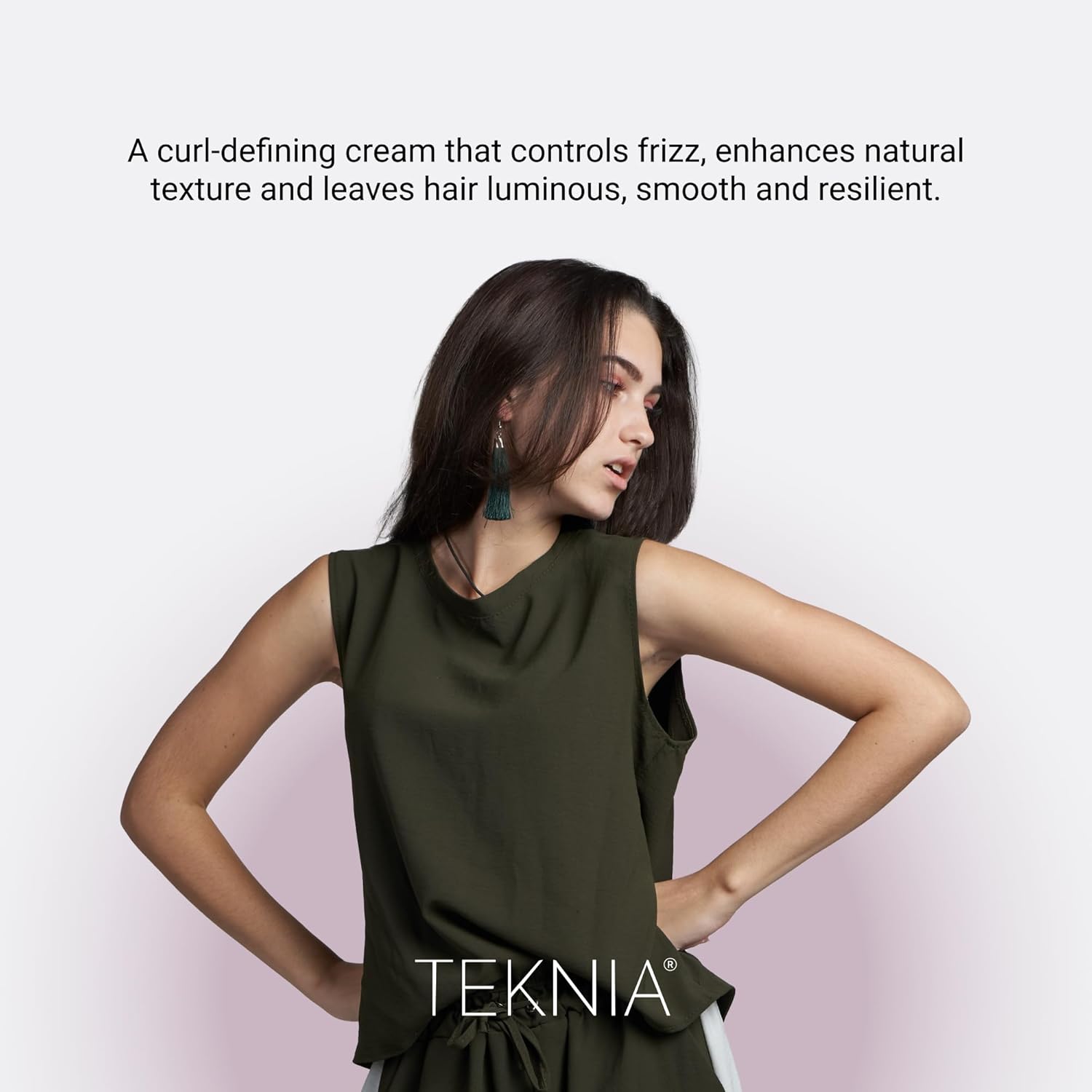 LAKMÉ Teknia Frizz Control Cream, Anti Frizz Curl Defining Cream for Frizzy or Curly Hair, 5.1 Fl Oz