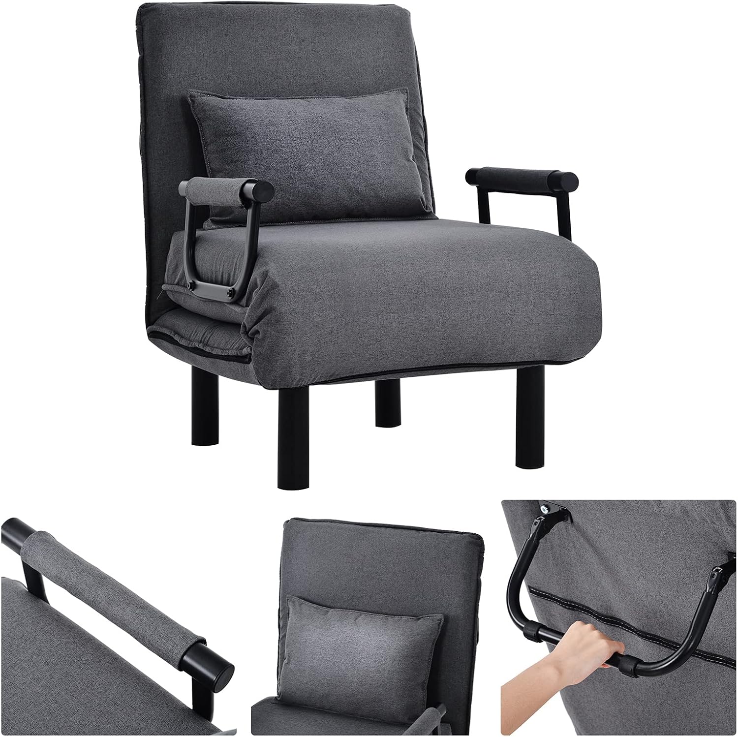 Diagram showing 6-position adjustable backrest