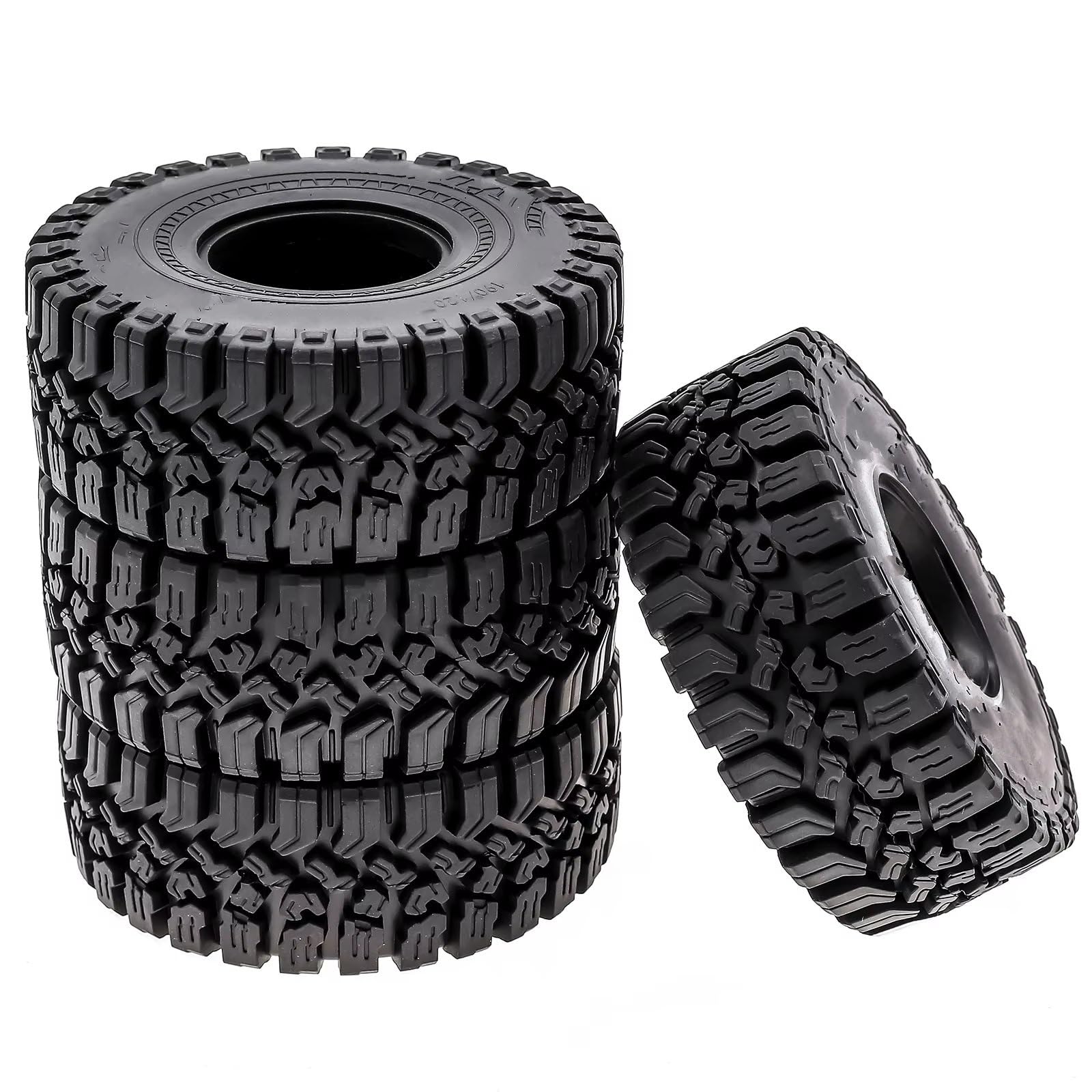 Accessori RC Per Traxxas Per TRX4 Per Axial Per SCX10 II D90 D11 1/10 1.9 Pneumatici Cingolati RC Pneumatici In Gomma Morbida Mud Slingers Pneumatici RC Cingolati Da Roccia