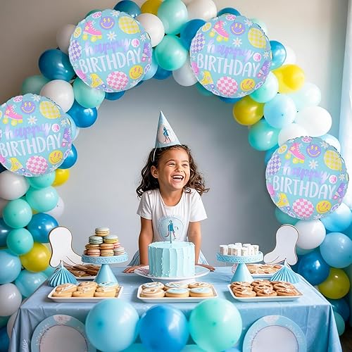 Miniatura 5 de Globos de papel de aluminio retro de 18 pulgadas para decoraciones de fiestas