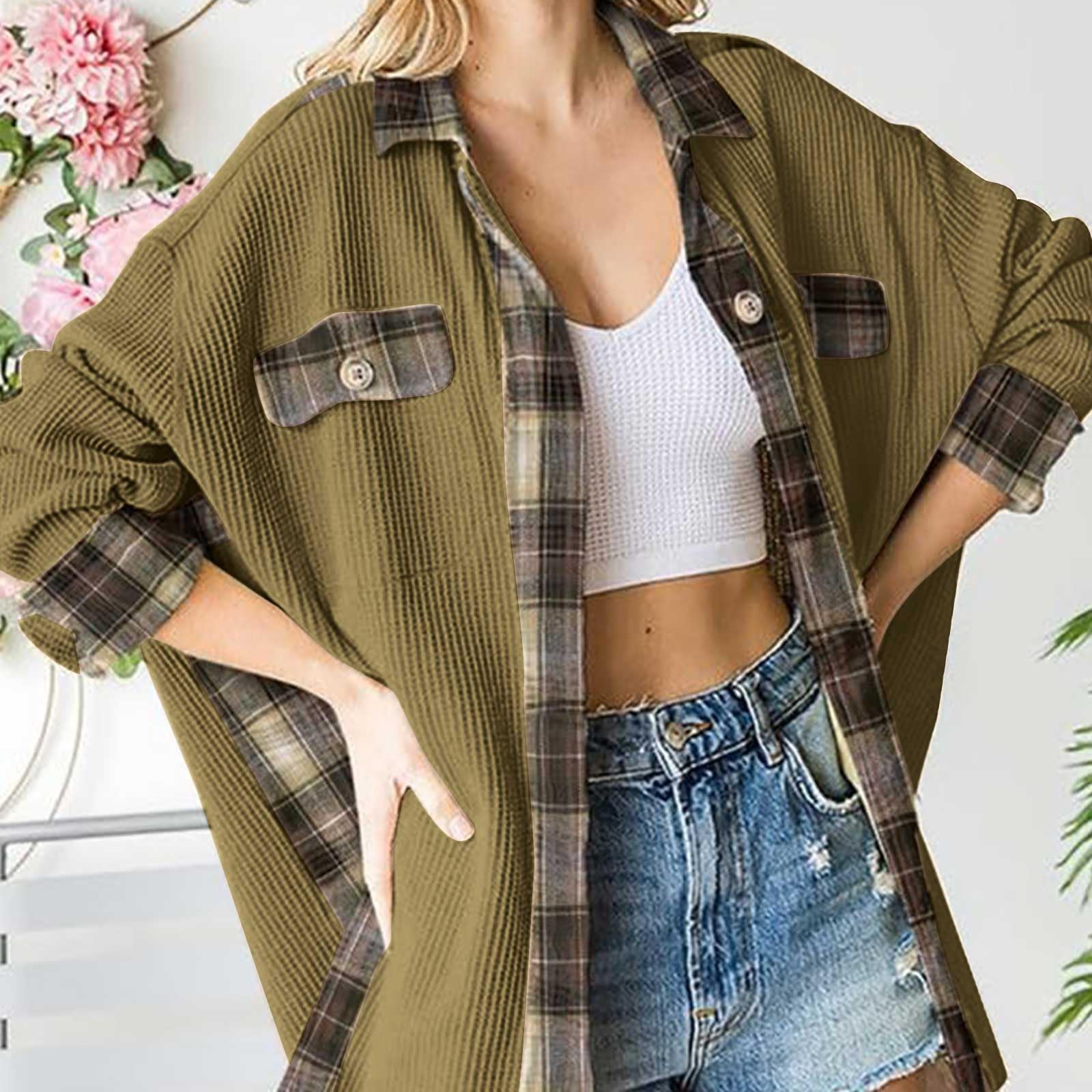 Chaqueta de punto gofre para mujer 2023, moda de otoño, manga larga, casual, con botones, chaqueta con capucha y cremallera