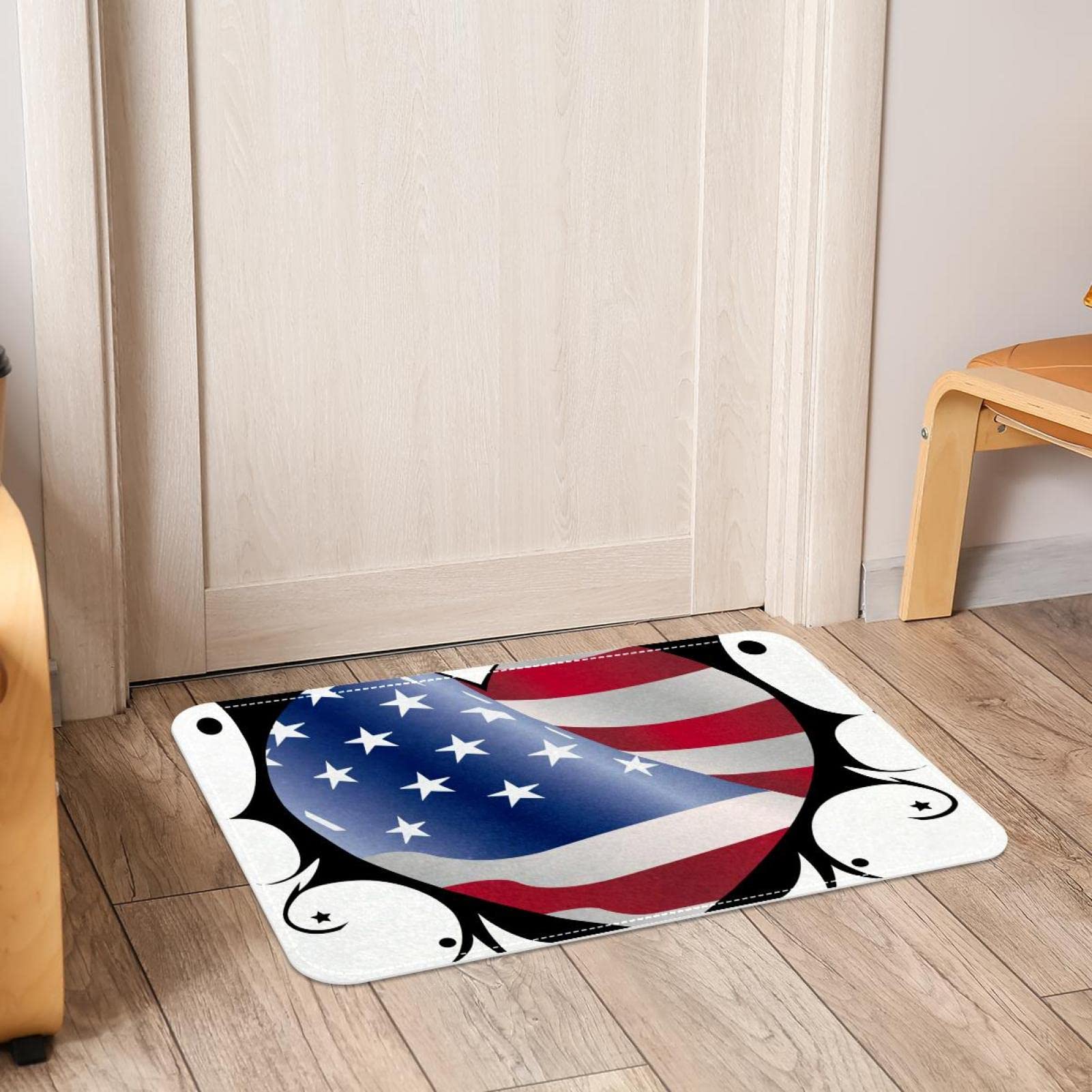 Zerbino personalizzato con bandiera americana, zerbino per il 250