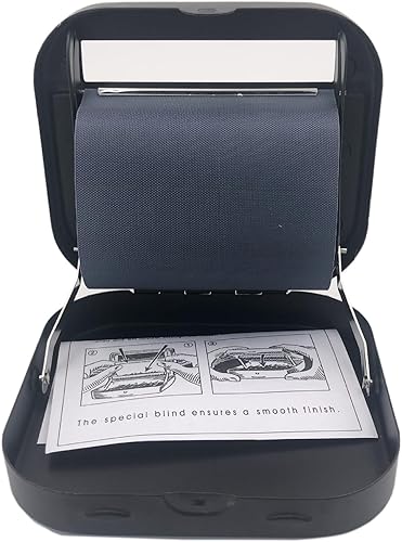 Miniatura 6 de Máquina de papel de balanceo negro de 3.071 in, máquina de enrollar cigarrillos portátil engrosada para papeles de tamaño 114, caja de laminación