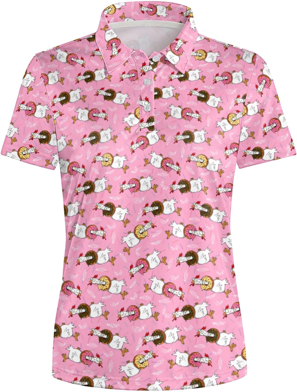 Womens Golf Polo Shirt Funny Golf Shirt for Women Short Sleeve Moisture Wicking Quick Dry Athletic Tennis Tops Golf Outfits