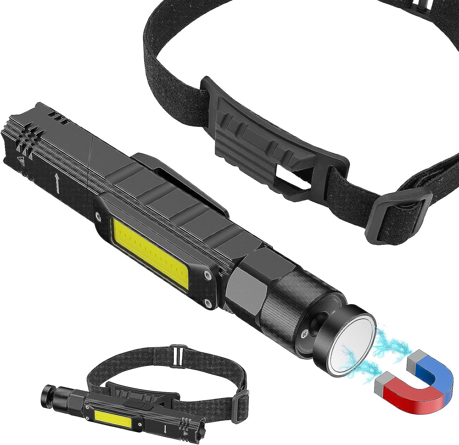 Led Flashlight Rechargeable Work Lights,LED Magnetic Work Light,Handheld Worklight Car Inspection Light