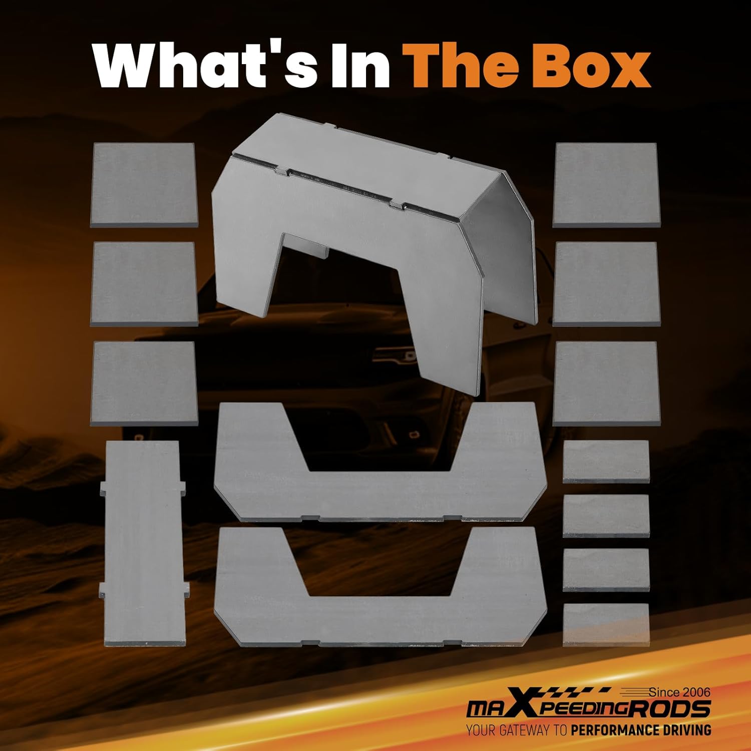 maXpeedingrods 6-9” C-notch Rear Frame for Chevy Silverado/GMC Sierra 1500 1999-2007, Weld-on Lowering Kit