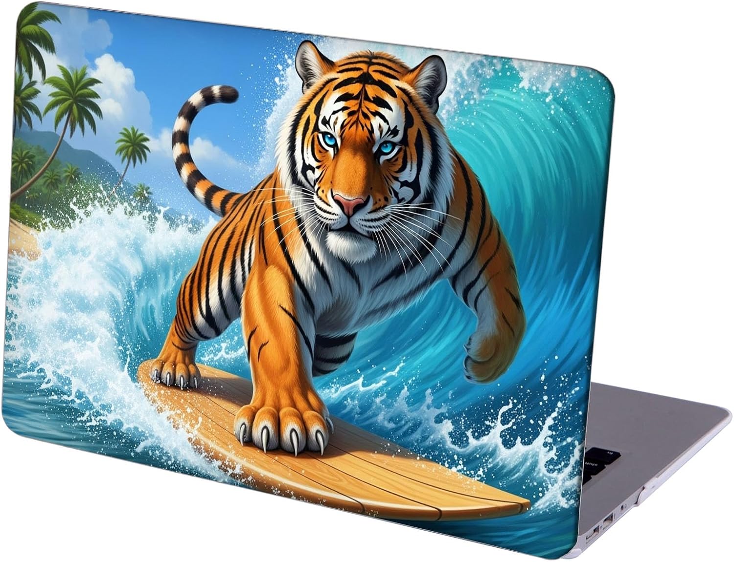 Compatible with MacBook Neo 13-inch, Hard Shell Case with Keyboard Cover and Screen Protector (A3404 A18 Pro chip, 2026 Release) - Tiger MC23235