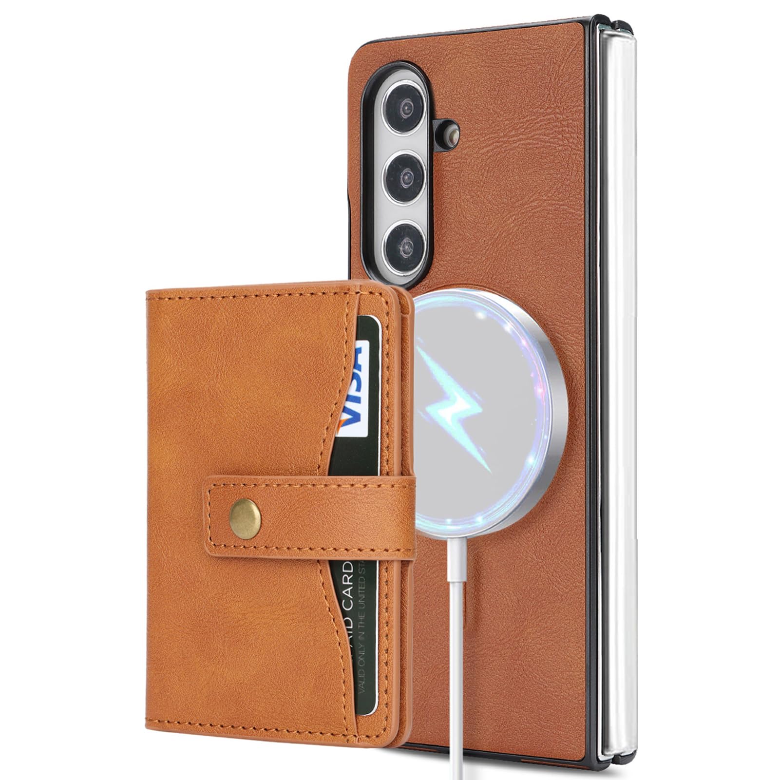 Custodia Pelle Per Samsung Galaxy Z Fold 8 Ultra, Carta Magnete