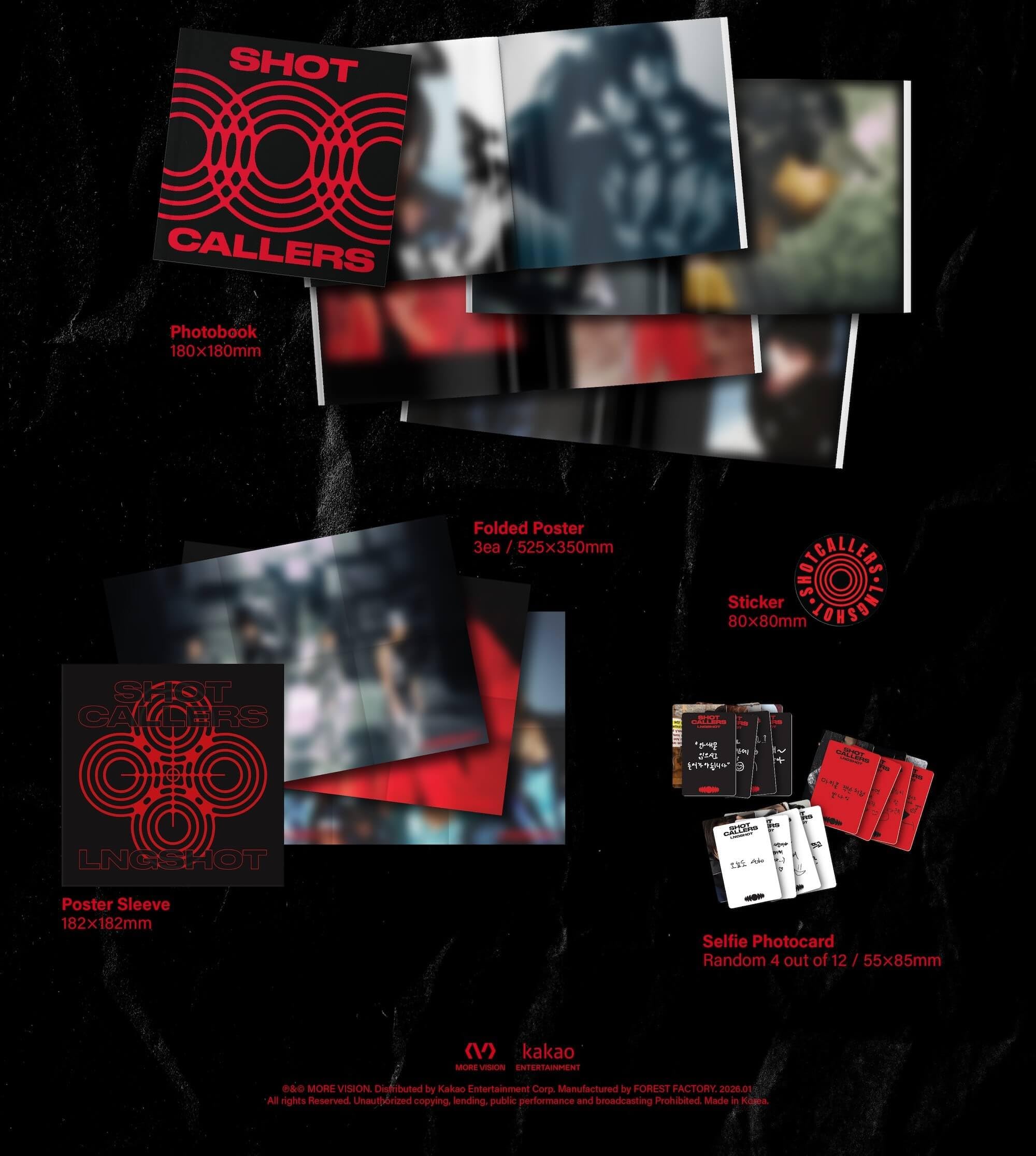 LNGSHOT SHOT CALLERS Album [Standard Ver.]+Pre Order Benefits+