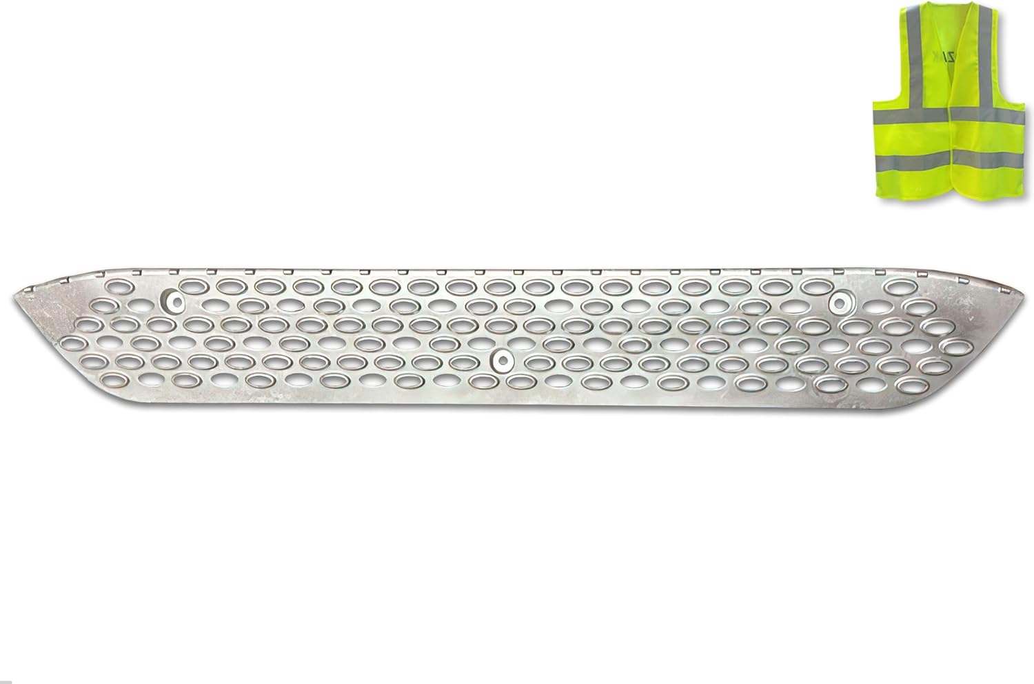 KOZAK Front Step Fairing Upper Metal Step Compatible with Peterbilt 579 Next Gen 2022+ PLUS Logo and Reflective Vest