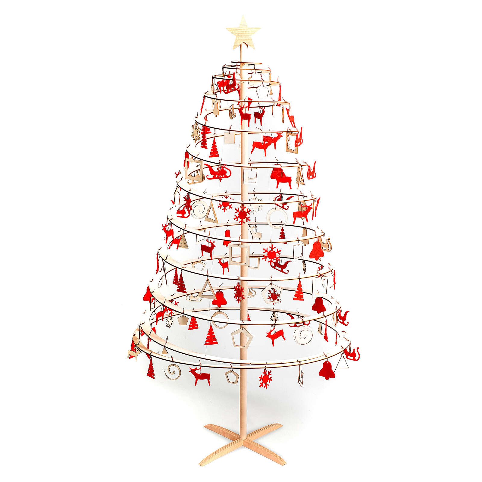 Set décorations et cimier pour Sapin de Noël SPIRA Large 140 pcs