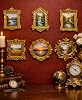 HOUSETREND Mini Frames 6’ متحف الديكور المنزلي لنا ديكور المتحف المصغر لعيد الحب (ذهبي)