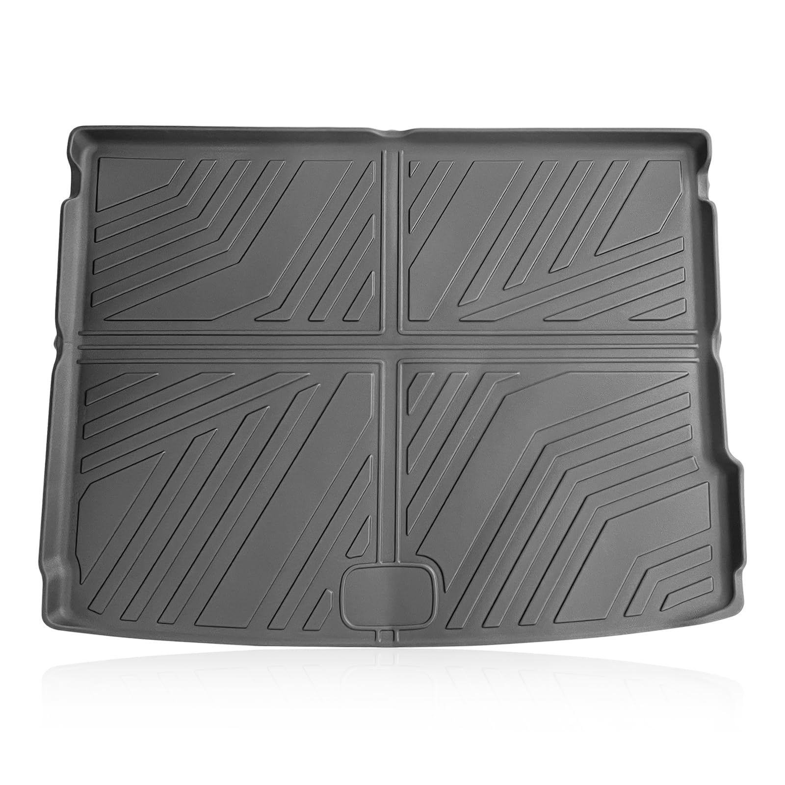 GAFAT Compatible con Hyundai Kona SX2 Hybrid/EV Electrico 2024 2025 2026 Alfombrilla de Maletero, Fácil Plegar, Alfombras TPE Todo Clima, Original 3D Escaneo Borde Alto, Kona 2025 Accesorios