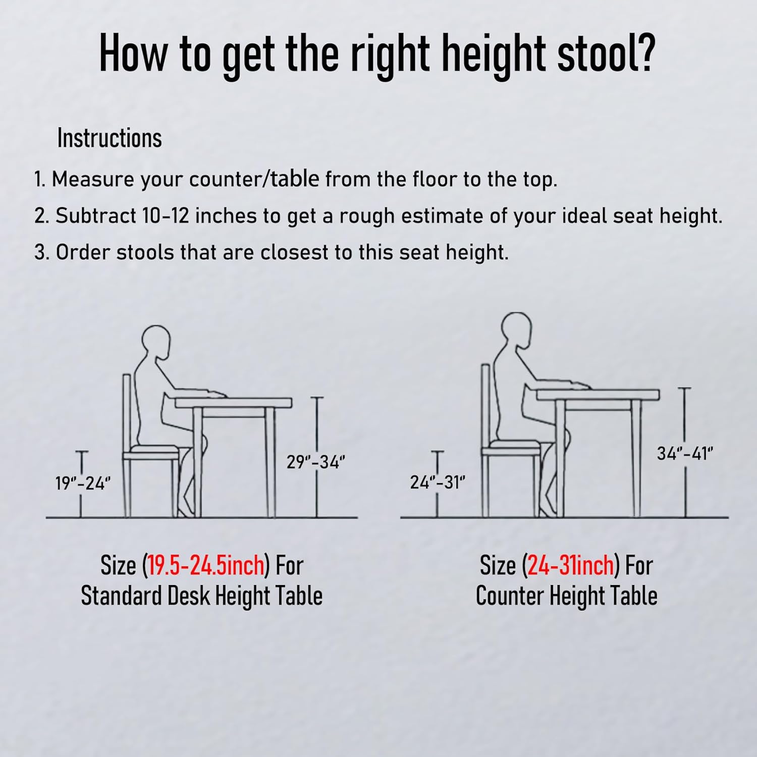 Lockable Stool with Back and Foot Rest Ergonomic Rolling Hydraulic Adjustable Stool for Doctor Esthetician Artist Home Small Office Desk (Black, 24''-31'') - Image 8