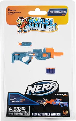 Miniatura 5 de Los lanzadores Nerf Elite 2.0 más pequeños del mundo. Tres estilos distintos para coleccionar estilos seleccionados al azar.