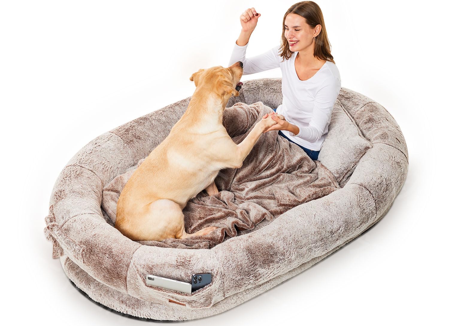 KEALIANA Human Dog Bed,70"X47"X11"HumanSized Large Dog Bed for Adults