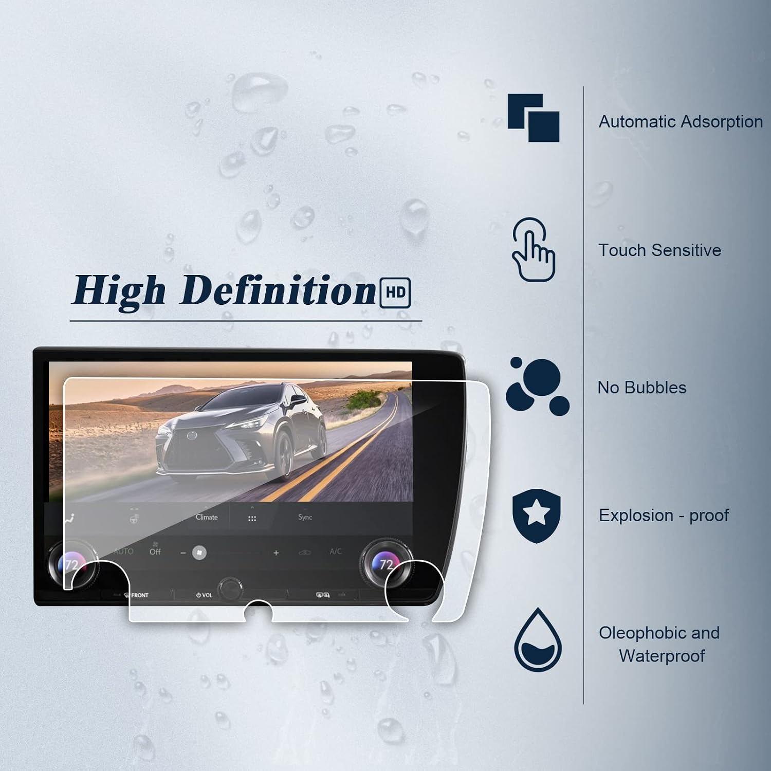 bibibo for 2022 lexsu nx accessoriesfor lexsu nx screen protector for 2022 2023 lexus nx nx350 nx250 nx350h nx450h infotainment display14 inch cente