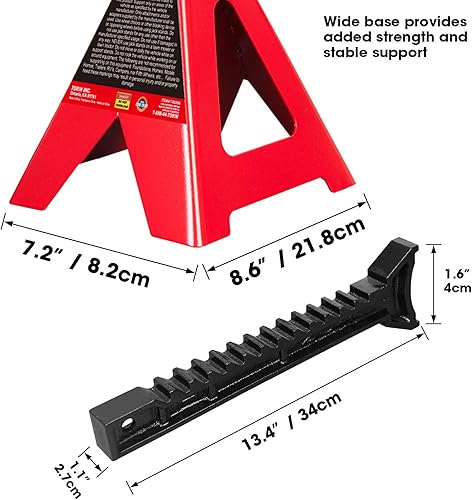 Miniatura 9 de Torin T42002A - Soportes de doble bloqueo 2 toneladas 1 par doble cerrojo